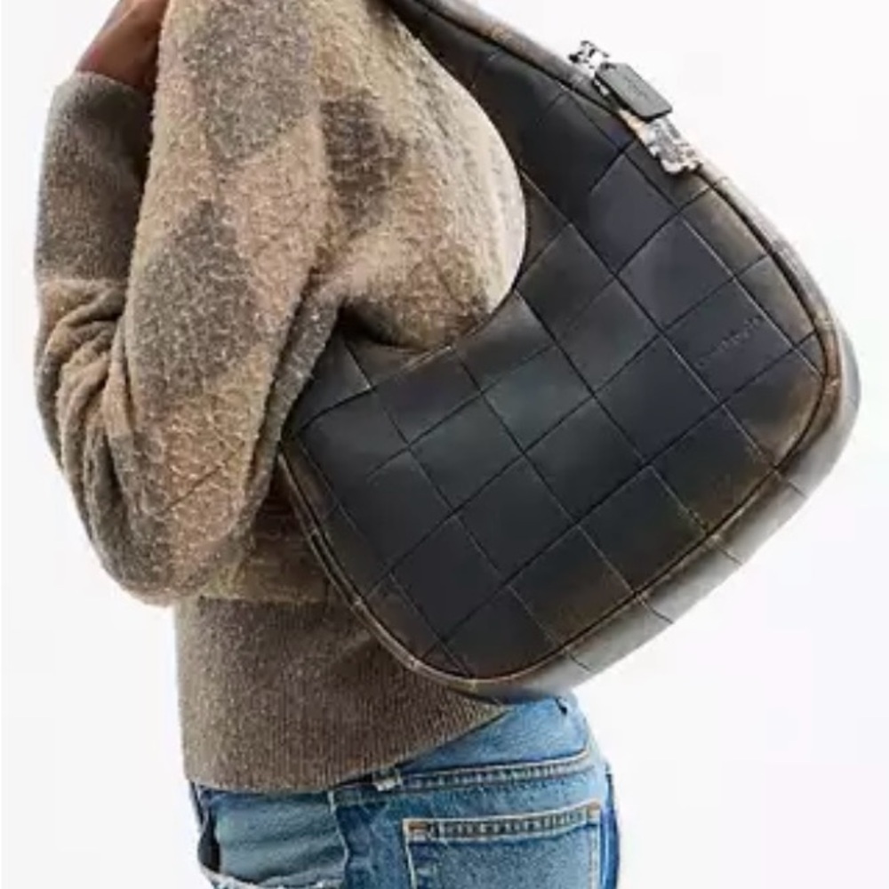 Coachtopia Alter/Ego Crescent Shoulder Bag In Checkerboard